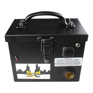 Street Vision 12V Black Rechargeable Battery Box with Pigtail Plug & Clips SVCHARGEBOX