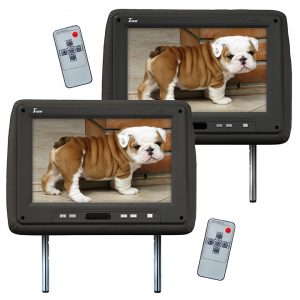 MONITOR 11.2" WIDESCREEN BLACK IN HEADREST;TVIEW;REMOTE T110PLBK