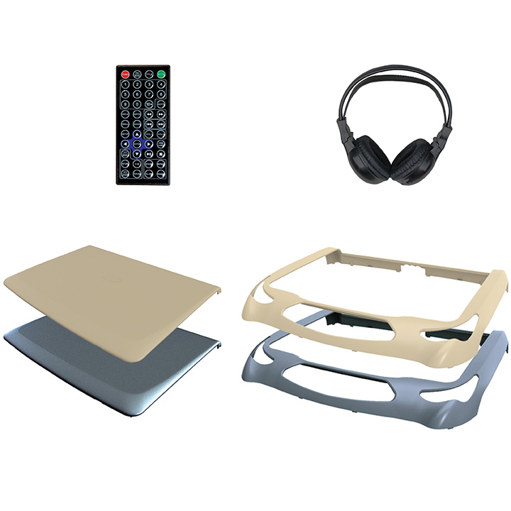 TView 14.1†Overhead w/DVD 3 Color Skins & 2 Sets HP’s T141DVFD - Image 3