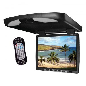 Tview 14" Flip Down Monitor with built in DVD IR/FM trans Black T144DVFDBK