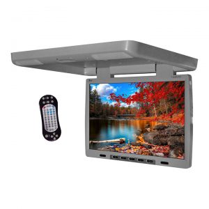 Tview 15.4" Flip Down Monitor with built in DVD IR/FM trans Gray T154DVFDGR