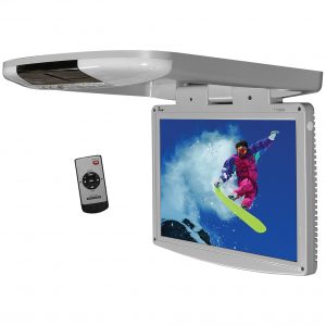 Tview 15.4" Wide Screen LED Flip Down Monitor (Gray) T1588IRGR