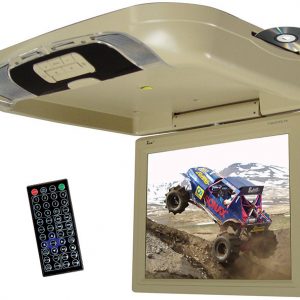 Tview 15" Flip Down Monitor with DVD Player USB/SD IR/FM Transmitters T1591DVFDTAN