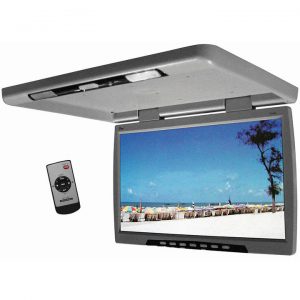 Tview 24" Flip Down black TFT/LCD Monitor Remote Dual Dome Lights Gray T244IRGR