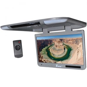 Tview 25" TFT Flipdown Monitor Built in IR Remote Light Gray T257IRGR