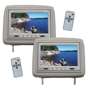 Tview 9" TFT LCD Monitor in headrest IR Trans Gray T921PLGR