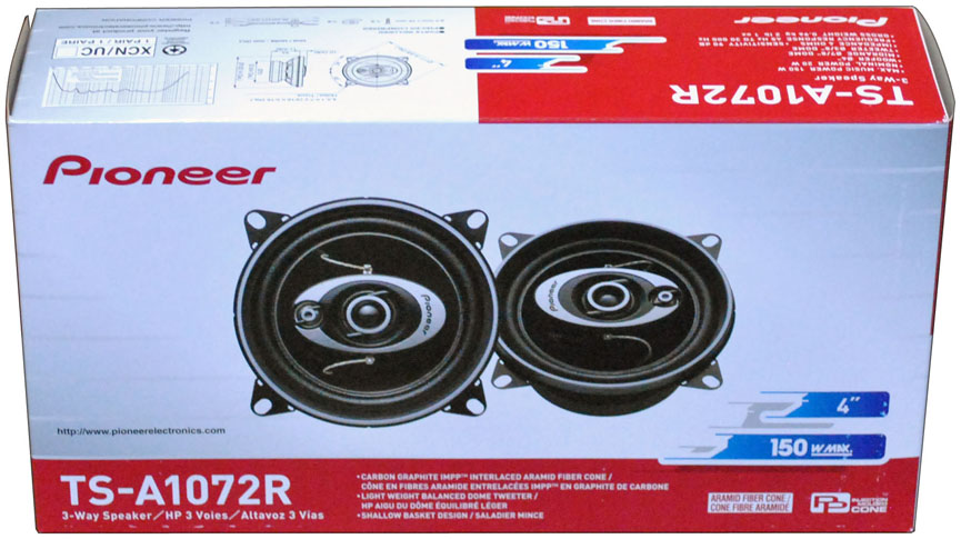 SPEAKER 4" 3-WAY PIONEER 150 WATTS TSA1072R - Image 2