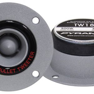 PYRAMID ALUMINUM CAST BULLET STYLE TWEETER (sold in pairs); 300 WATT TW18