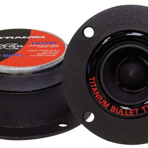 PYRAMID TWEETERS  (sold in pairs) BLACK DIE CASTBULLET STYLE; 300 WATT; 3.75" TW18BK