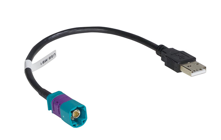 PAC USB Retention Cable for Select 2014-16 Mercedes & European Vehicles USBMB1