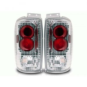 Winjet 97-02 Ford Expedition Altezza Tail Lights - (Chrome / Clear) WJ20001801