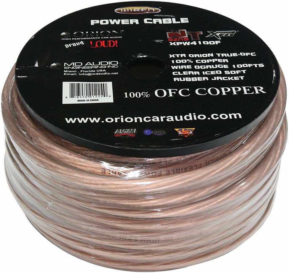 Orion XTR 100% Copper Wire 4 Gauge 100 ft Frost XPW4100FROST - Image 2