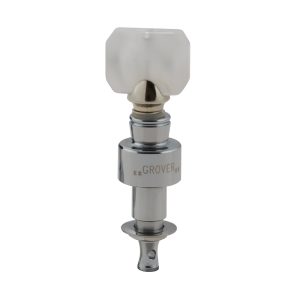 GROVER GEARED BANJO PEGS CHROME W/   SQUARE PRLD BUTTON SET 4