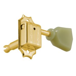 GROVER DELUXE GOLD W/   PLASTIC KEYSTONE BUTTON SET 6 3+3