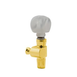 GROVER GEARED BANJO 5TH PEG W/   ROUND PRLD BUTTON GOLD