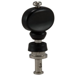 GROVER CHAMPION&trade; UKE PEGS W/   BLACK BUTTONS NICKEL SET 4