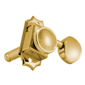 GROVER LOCKING DELUXE GOLD W/   METAL BUTTON SET 6 3+3