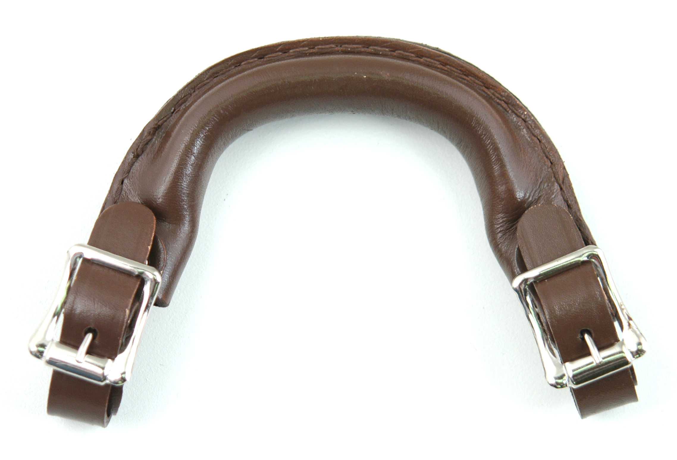 “Just in Case” Leather Buckle Handle, Brown