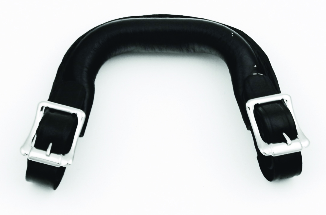 “Just in Case” Leather Buckle Handle, Black