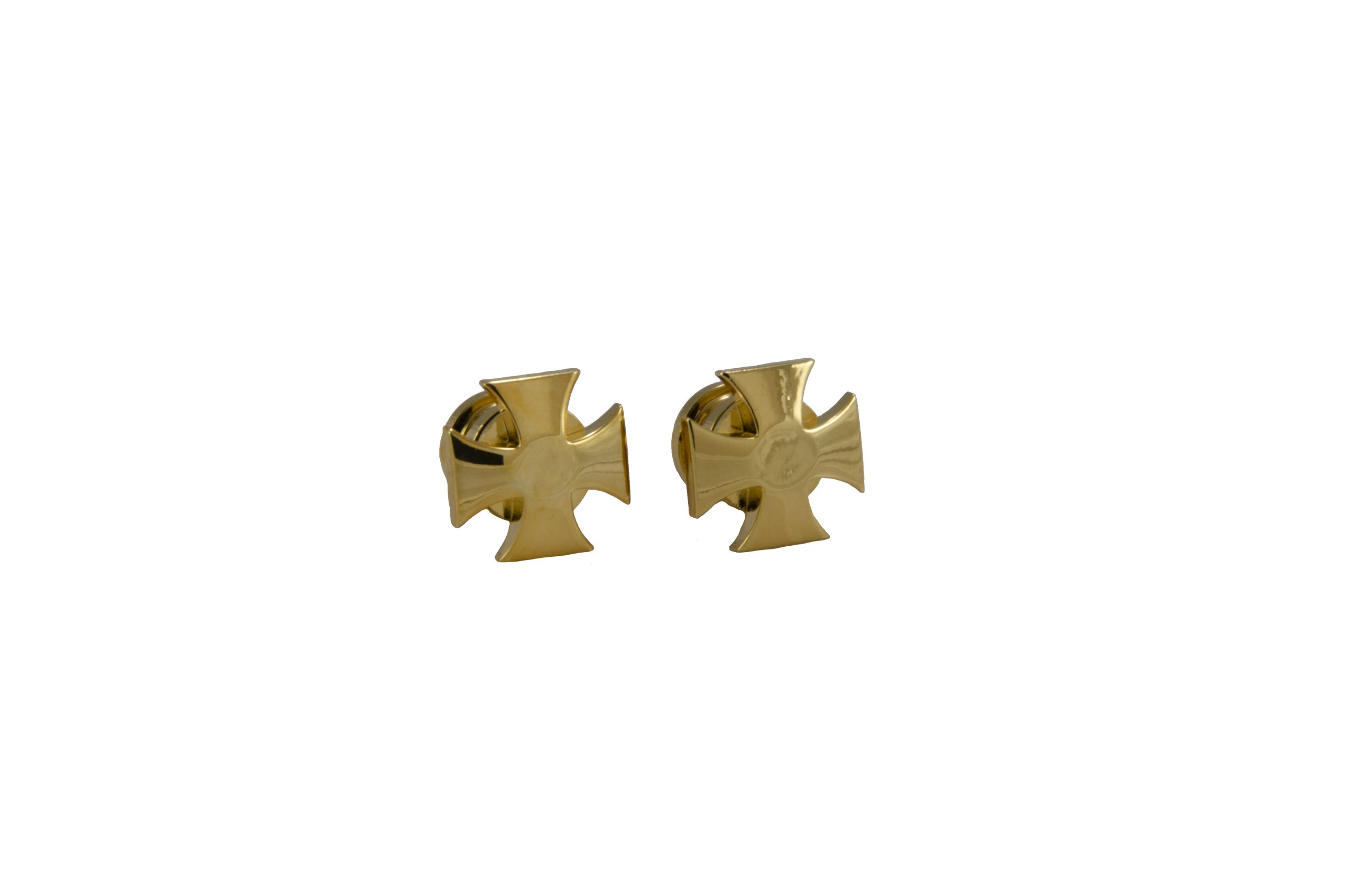 GROVER ARTIST STRAP BUTTON IRON CROSS GOLD