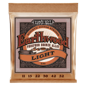 Earthwood Light Phosphor Bronze Acoustic Guitar Strings - 11-52 Gauge