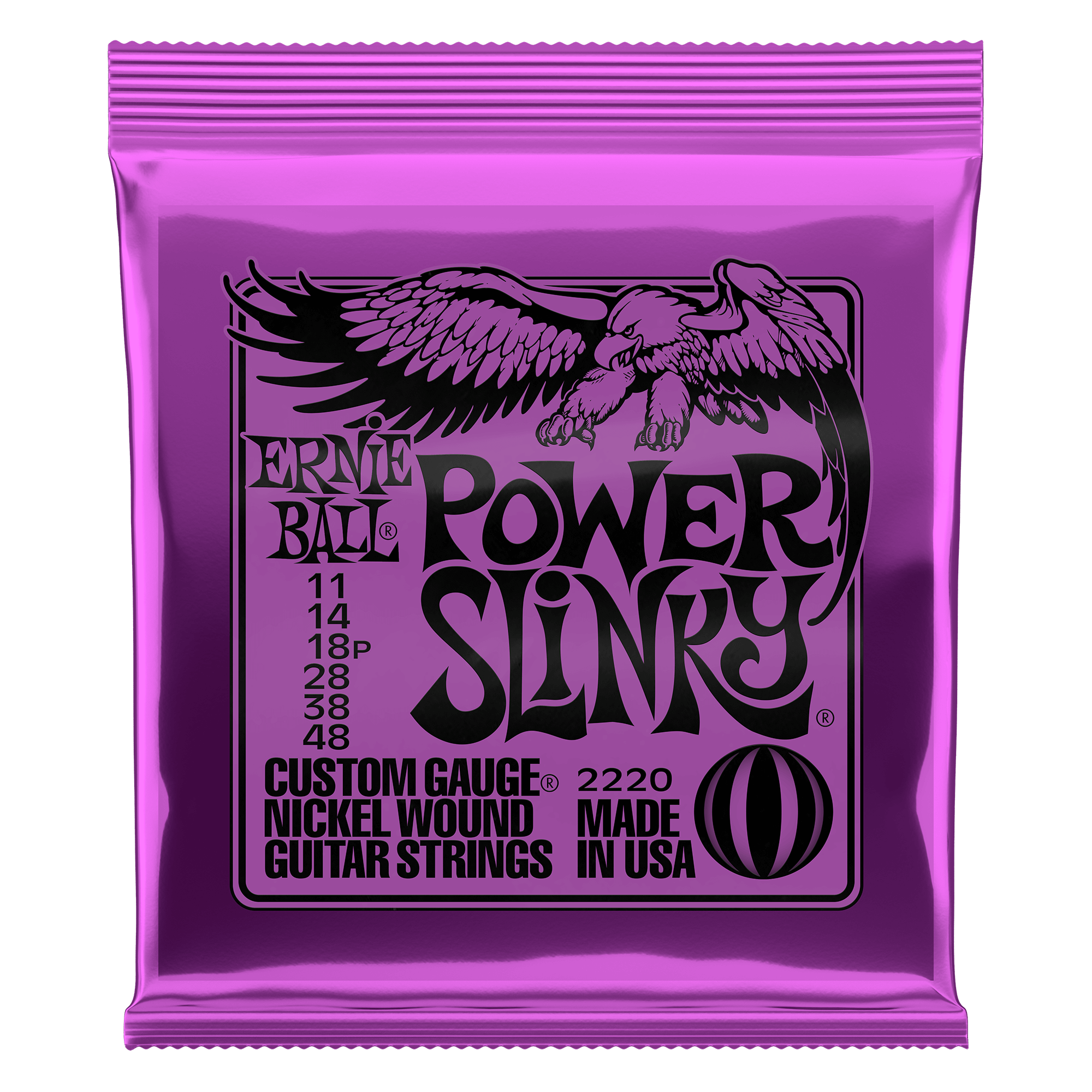 Power Slinky Nickel Wound Electric Guitar Strings - 11-48 Gauge