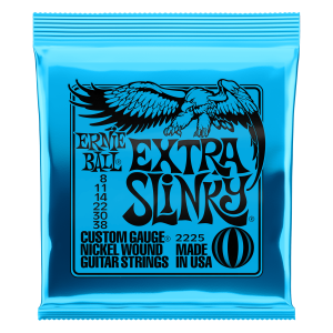 Extra Slinky Nickel Wound Electric Guitar Strings - 8-38 Gauge