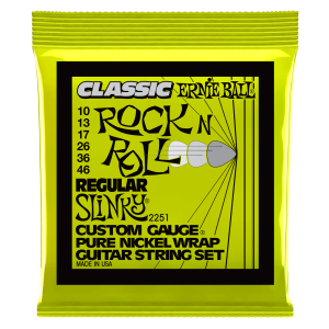 Regular Slinky Classic Rock n Roll Pure Nickel Wrap Electric Guitar Strings - 10-46 Gauge