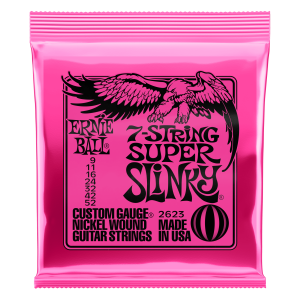 Super Slinky 7-String Nickel Wound Electric Guitar Strings - 9-52 Gauge
