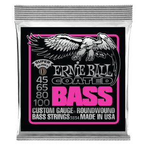 Super Slinky Coated Electric Bass Strings - 45-100 Gauge