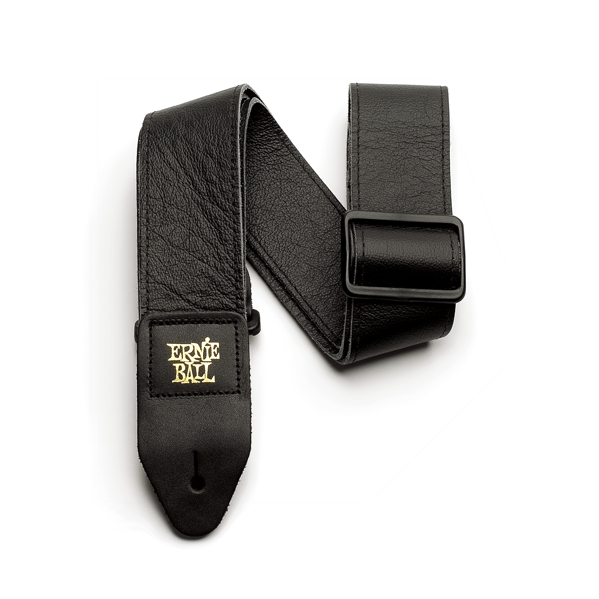 2" Tri-Glide Italian Leather Strap - Black
