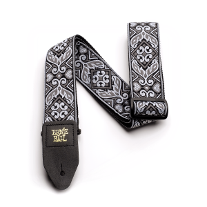 Ernie Ball Tribal Silver Jacquard Strap