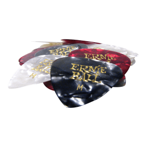 Medium Assorted Color Pearloid Cellulose Picks bag of 24