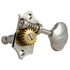 GROVER STA-TITE&trade; U98 SERIES GEARED UKULELE PEGS NICKEL SET of 2 + 2